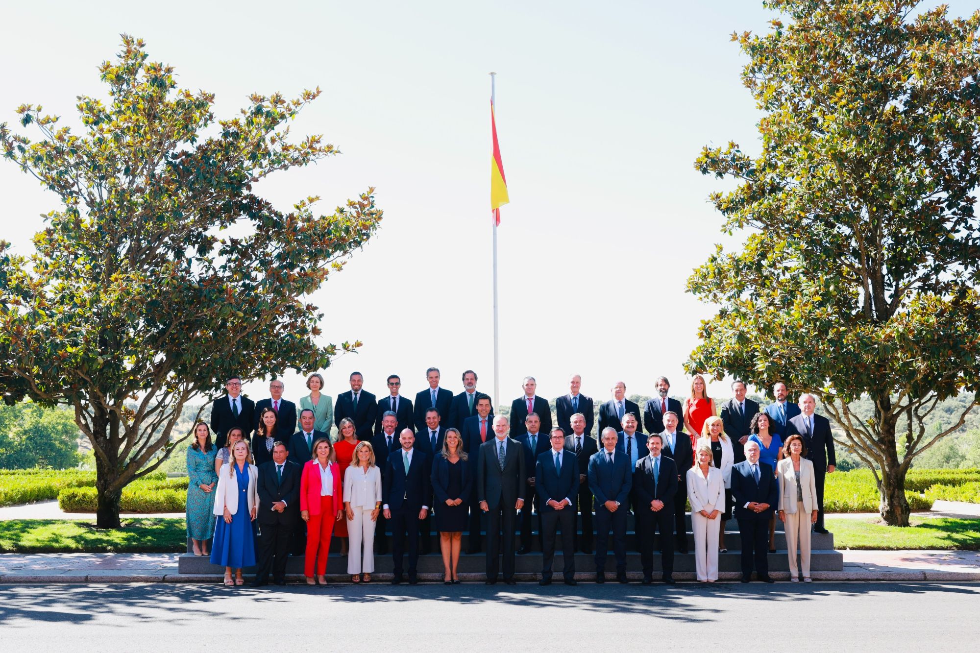 Foto de familia del Comité Ejecutivo de CEPYME con el Rey.
